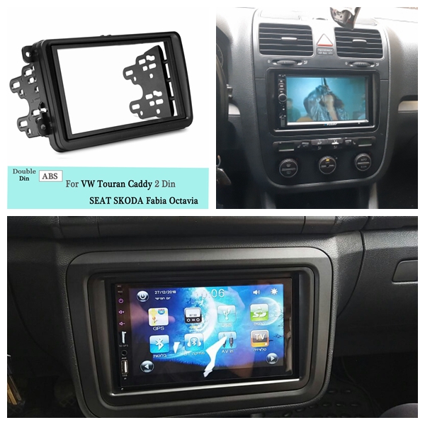 Car-Double-Din-Frame-Bracket-Fascia-Panel-For-VW-Touran-Caddy-SEAT-SKODA-Fabia-Octavia-1535001