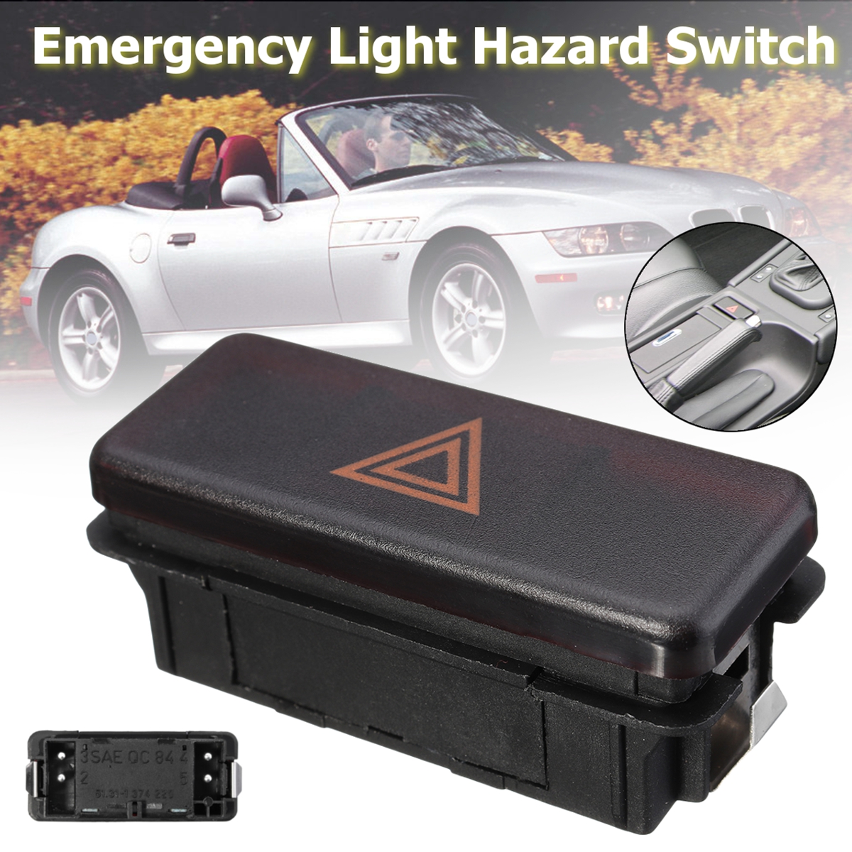 Car-Emergency-Light-Switch-Hazard-Lamp-Switch-For-BMW-3-5-7-8-Series-M3-M5-Z3-1279469