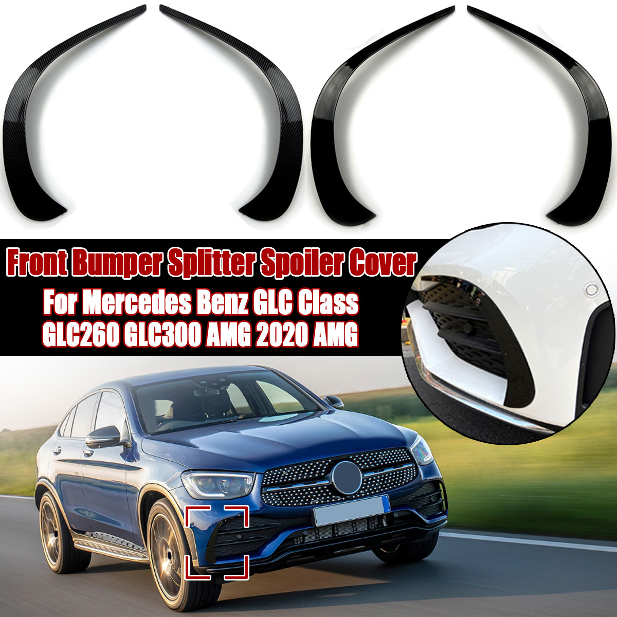 Car-Front-Bumper-Splitter-Spoiler-WinG-Side-Decorative-Covers-Trim-Strips-For-Mercedes-Benz-GLC-Clas-1617113