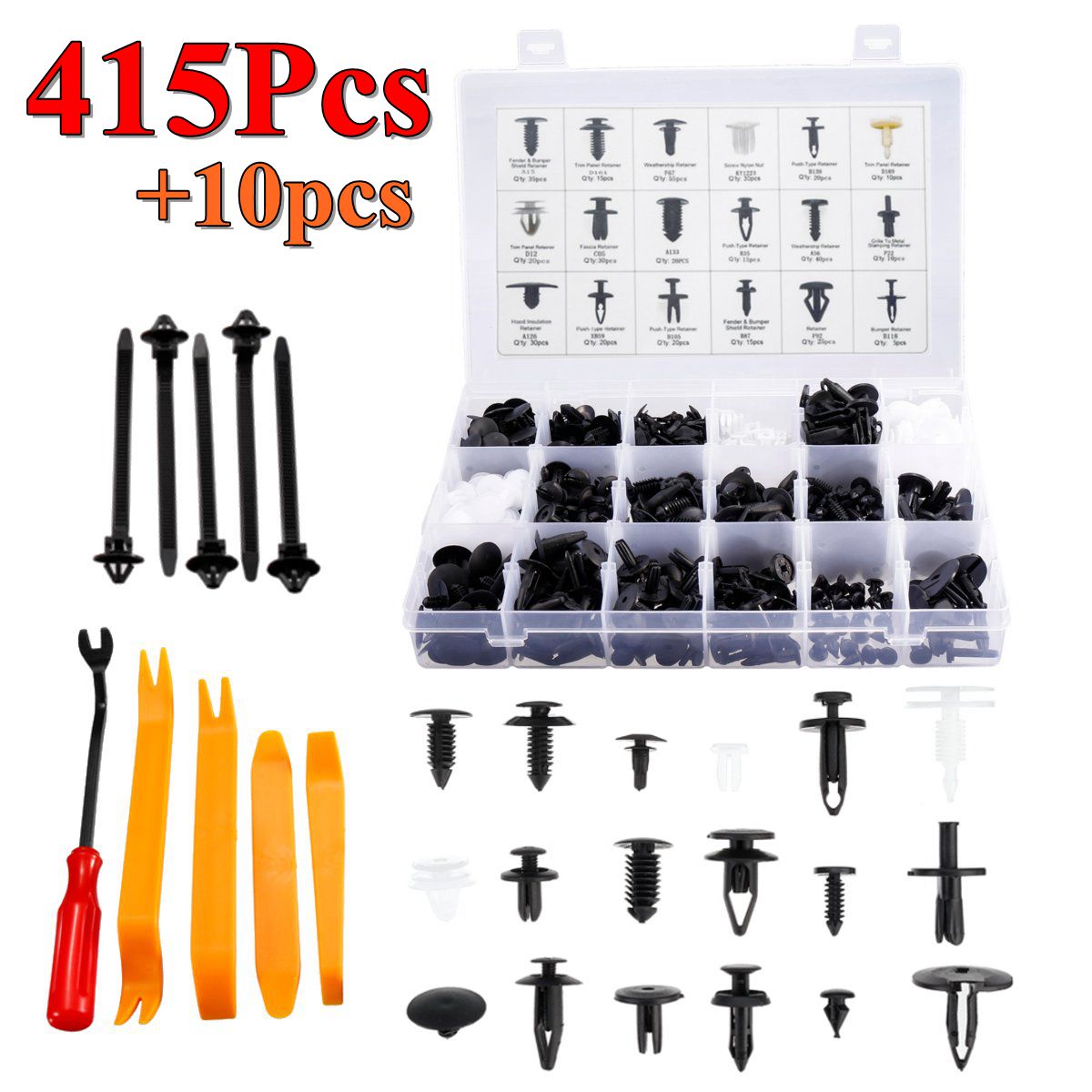 For-Ford-415Pcs-18-Types-Rivets-Retainer-Clip-Trim-Panel-Bumper-Fasteners-Kits-1673095