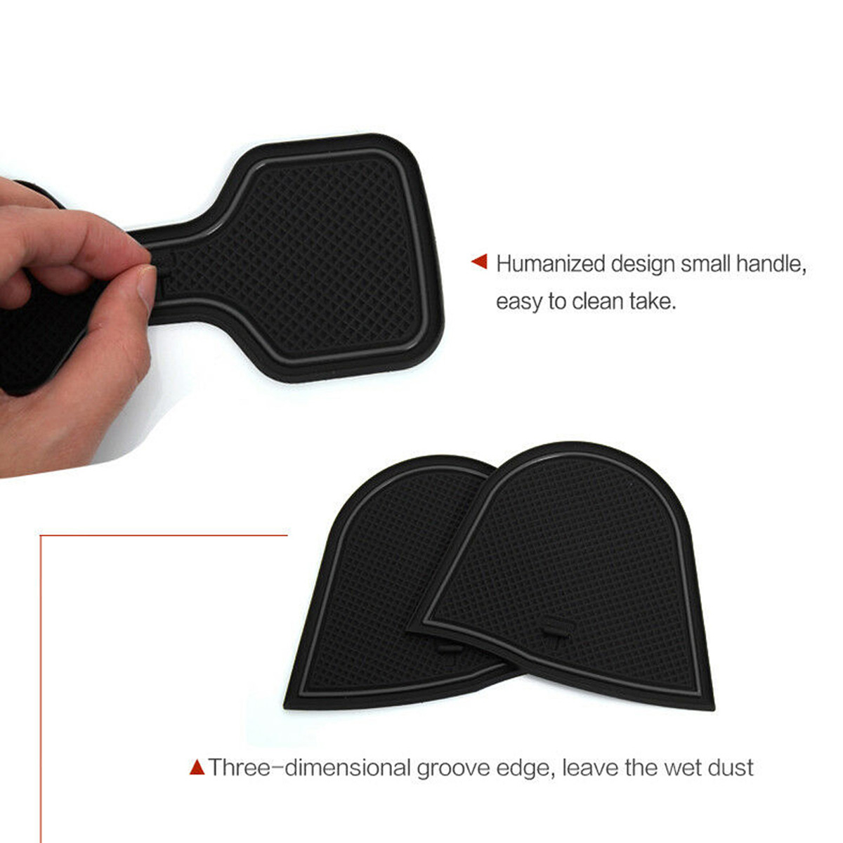 Gate-Slot-Mats-Pad-For-Nissan-Navara-NP300-2015-2017-Non-slip-BLACK-Cup-Holder-1662872