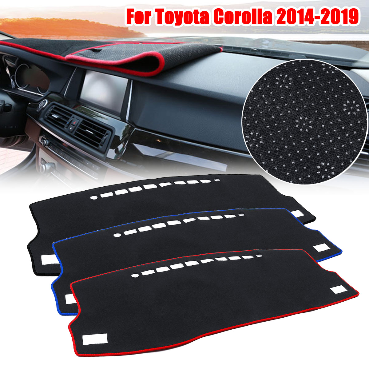 Left-Black-Dashboard-Dash-Mat-For-Toyota-Corolla-2014-2019-1440587