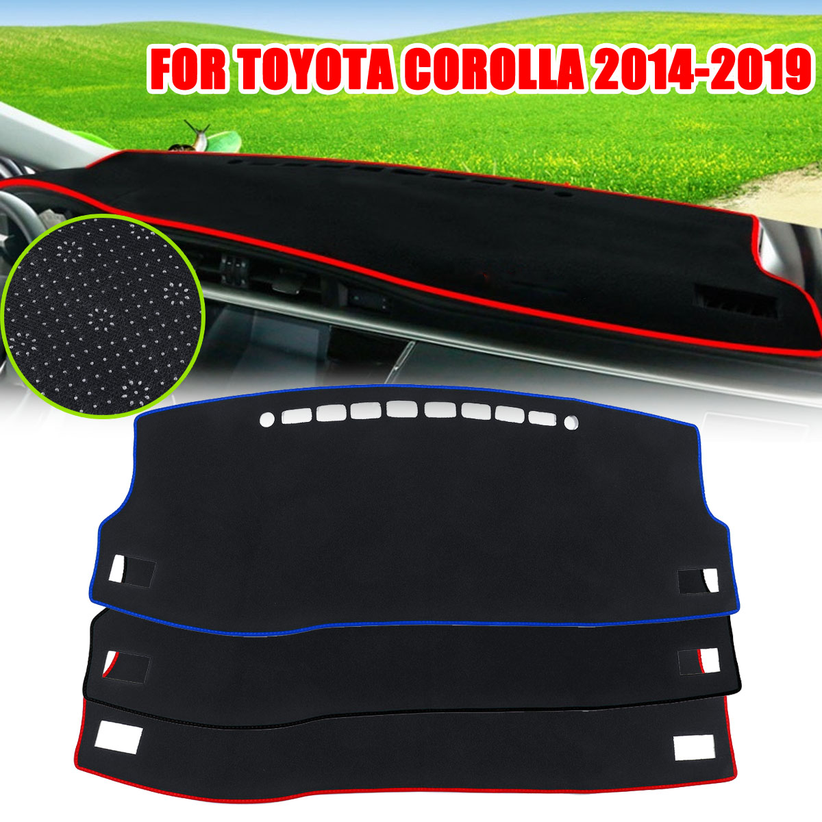 Left-Black-Dashboard-Dash-Mat-For-Toyota-Corolla-2014-2019-1440587