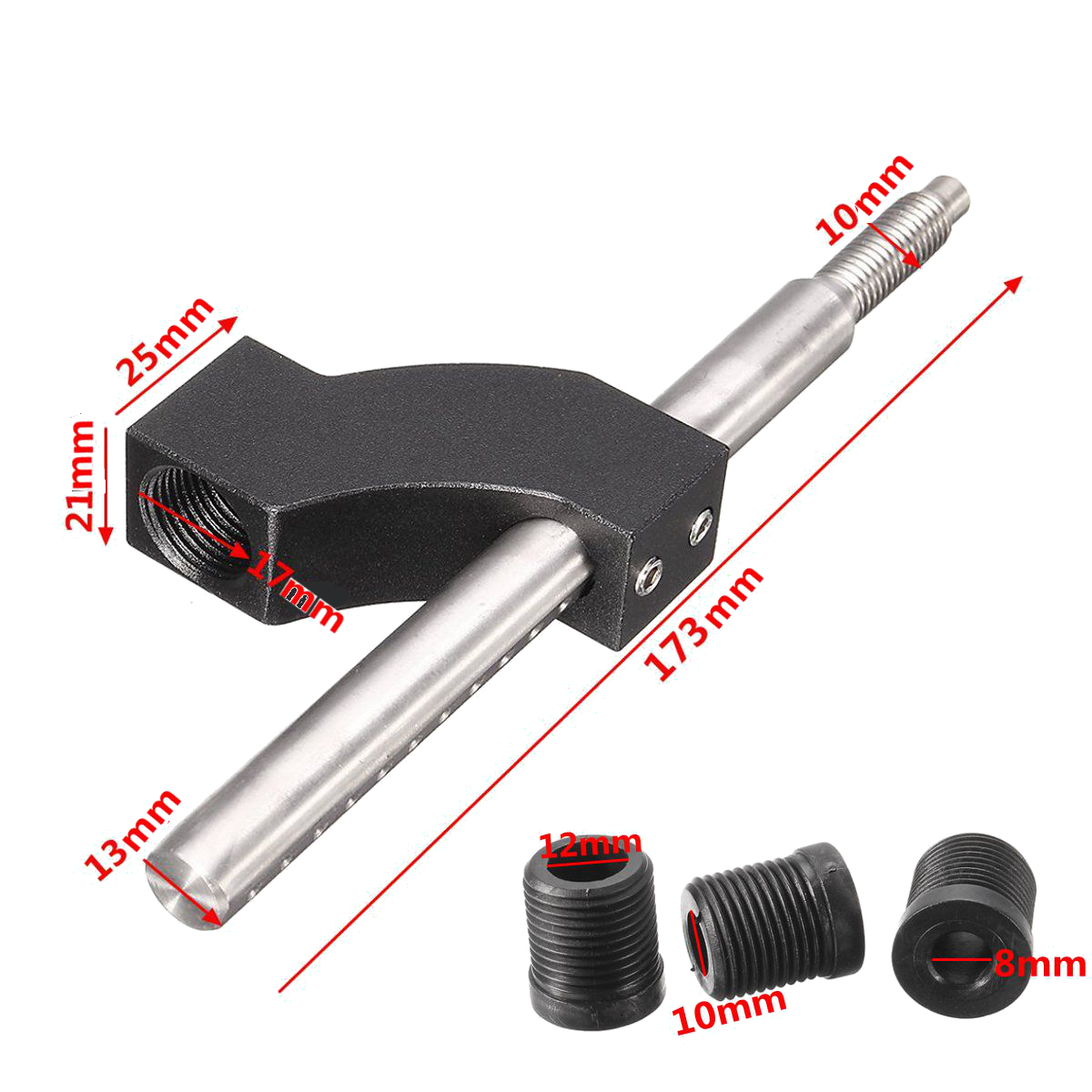 Universal-Shift-Knob-Extender-Extension-Lever-Gear-Shifter-Fit-12-10-8mm-Adapters-1405539