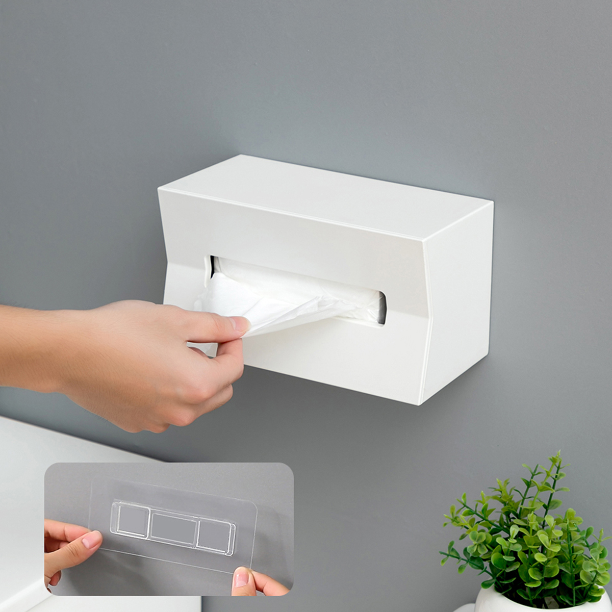 Wall-Moundted-Tissue-Box-Holder-Napkin-Cover-Kitchen-Bathroom-Home-1586953