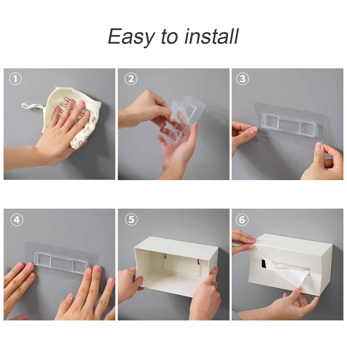 Wall-Moundted-Tissue-Box-Holder-Napkin-Cover-Kitchen-Bathroom-Home-1586953