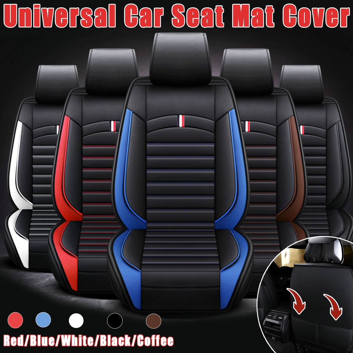 Universal-Car-Front-Seat-Mat-Covers-PU-Leather-Breathable-Cushion-Pad-1615558