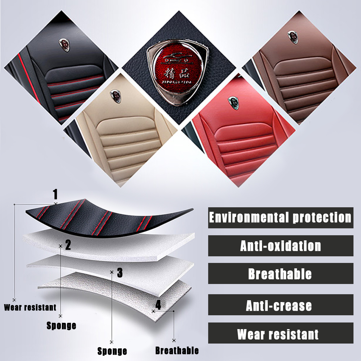Universal-Full-Car-Front-Seat-Mat-Covers-PU-Leather-Breathable-Cushion-Pad-Set-1625075