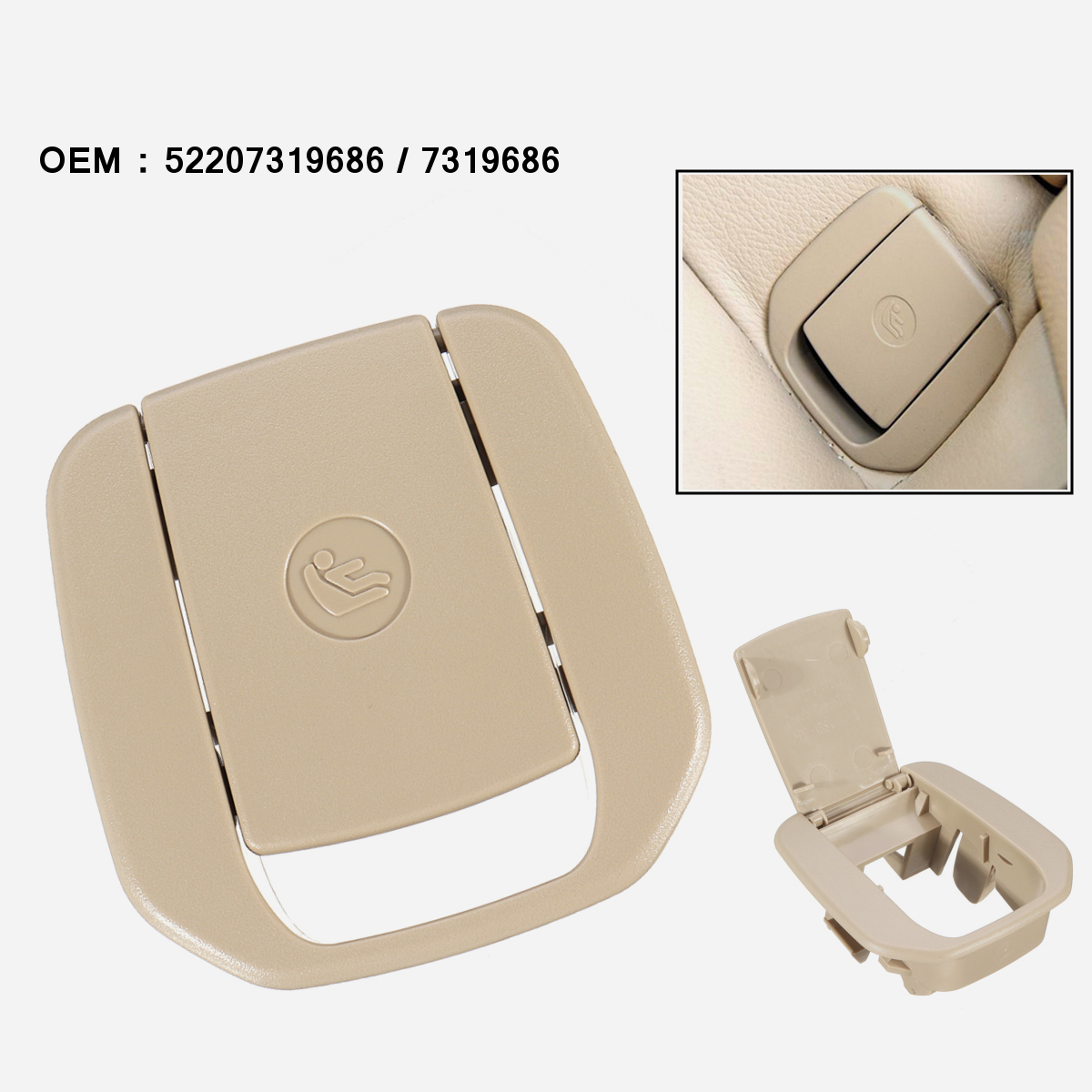 Car-Rear-Seat-ISOFIX-Mount-Cover-For-BMW-1-3-Series-X1-E84-E87-E90-F30-F35-1665484