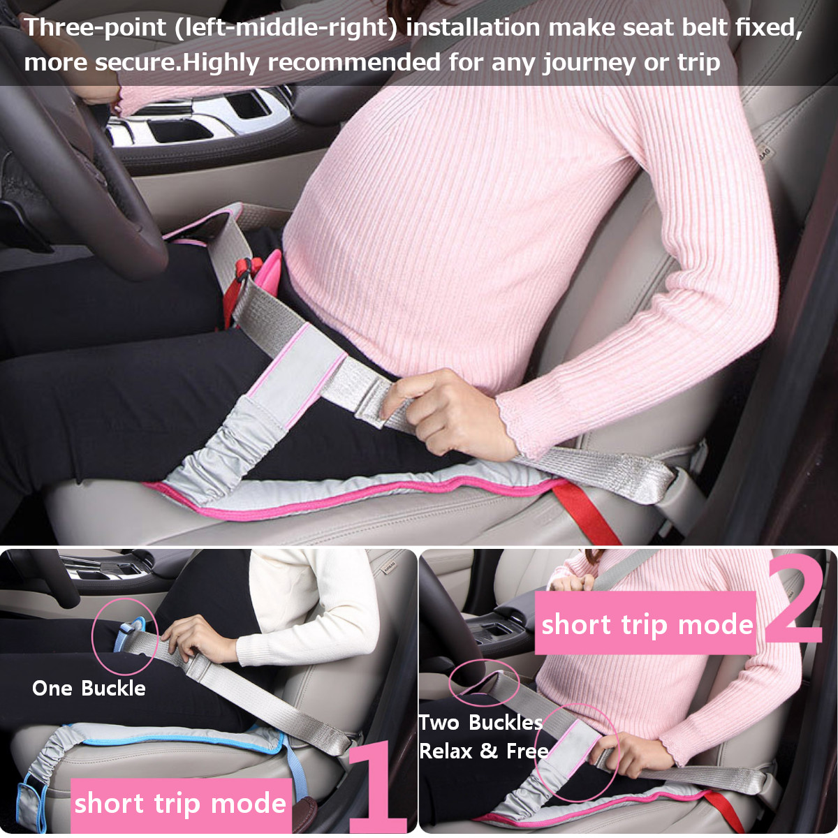 Car-Woman-Driving-Seat-Belt-Safety-Protector-Cushion-Soft-Pad-Universal-1436007
