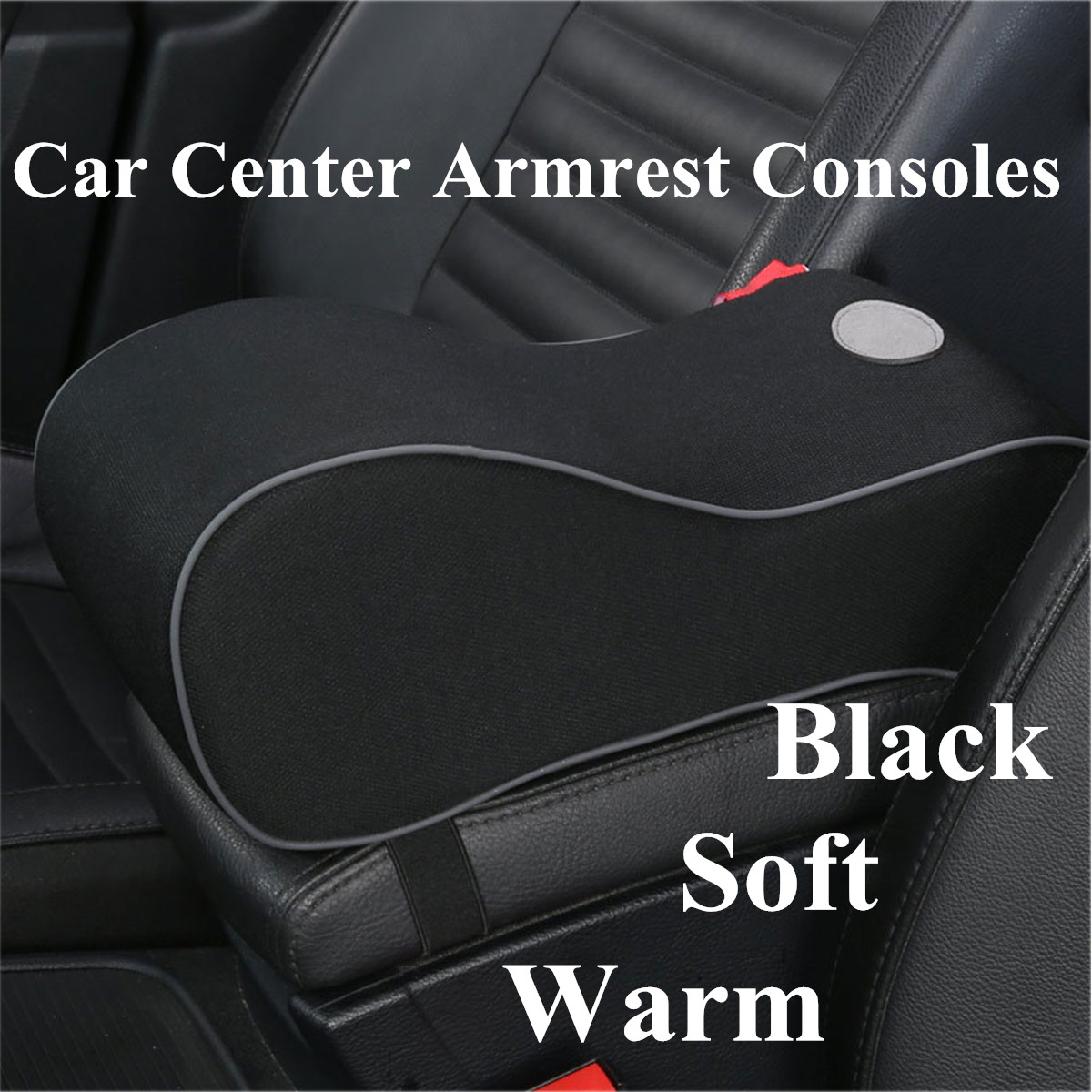 Universal-Breathable-Memory-Foam-Car-Seat-Cushion-Armrest-Center-Console-Rest-Pillow-Pad-Supports-1527737