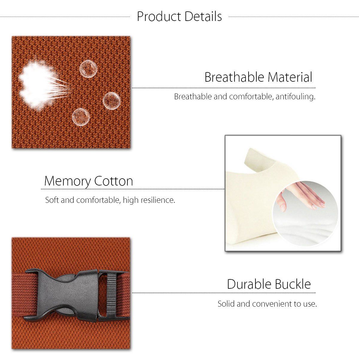 Universal-Breathable-Memory-Foam-Car-Seat-Cushion-Armrest-Center-Console-Rest-Pillow-Pad-Supports-1527737
