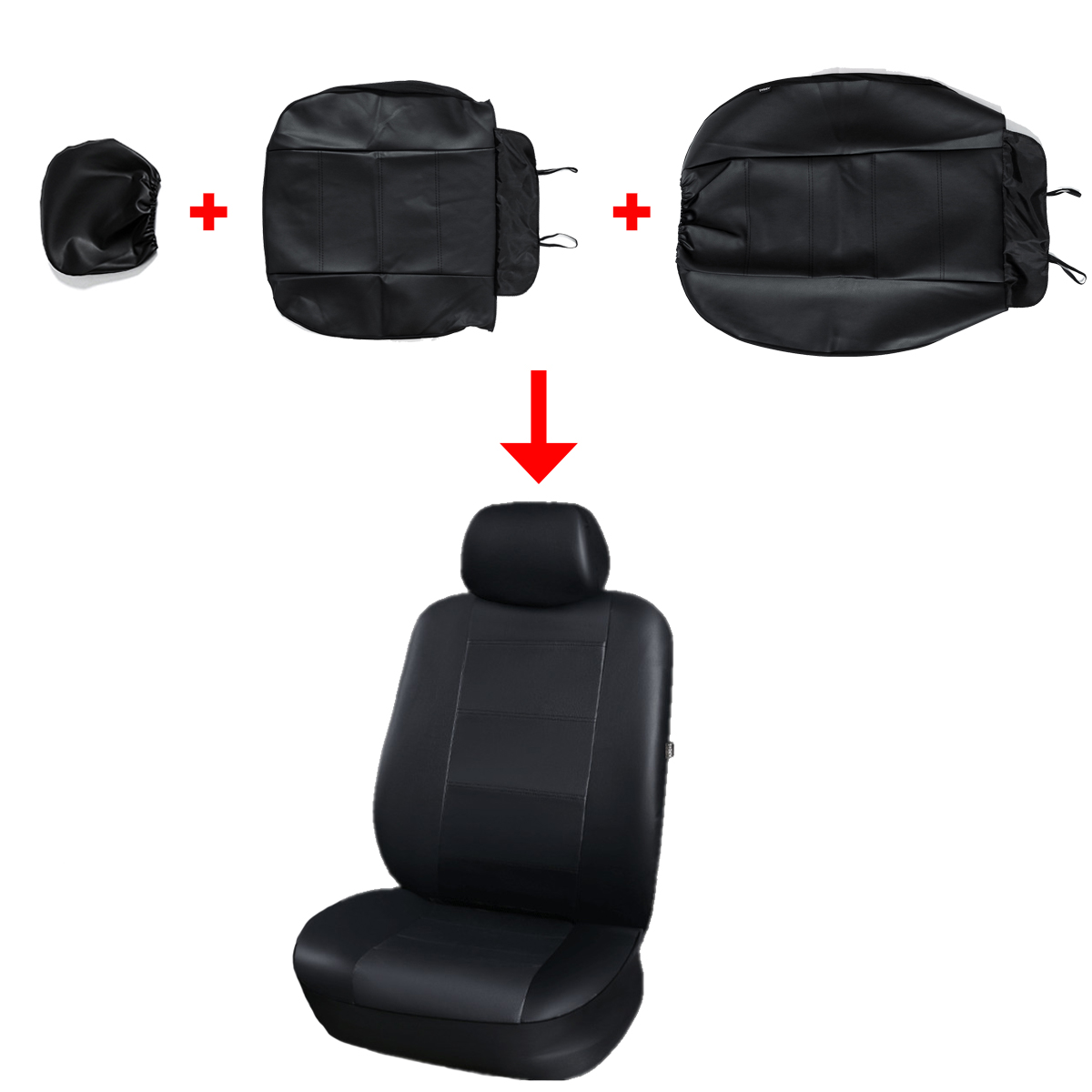 11pcs-Car-Front-Rear-Seat-Cover-Headrest-Protector-Set-PU-Leather-Lock-Uinversal-1663364