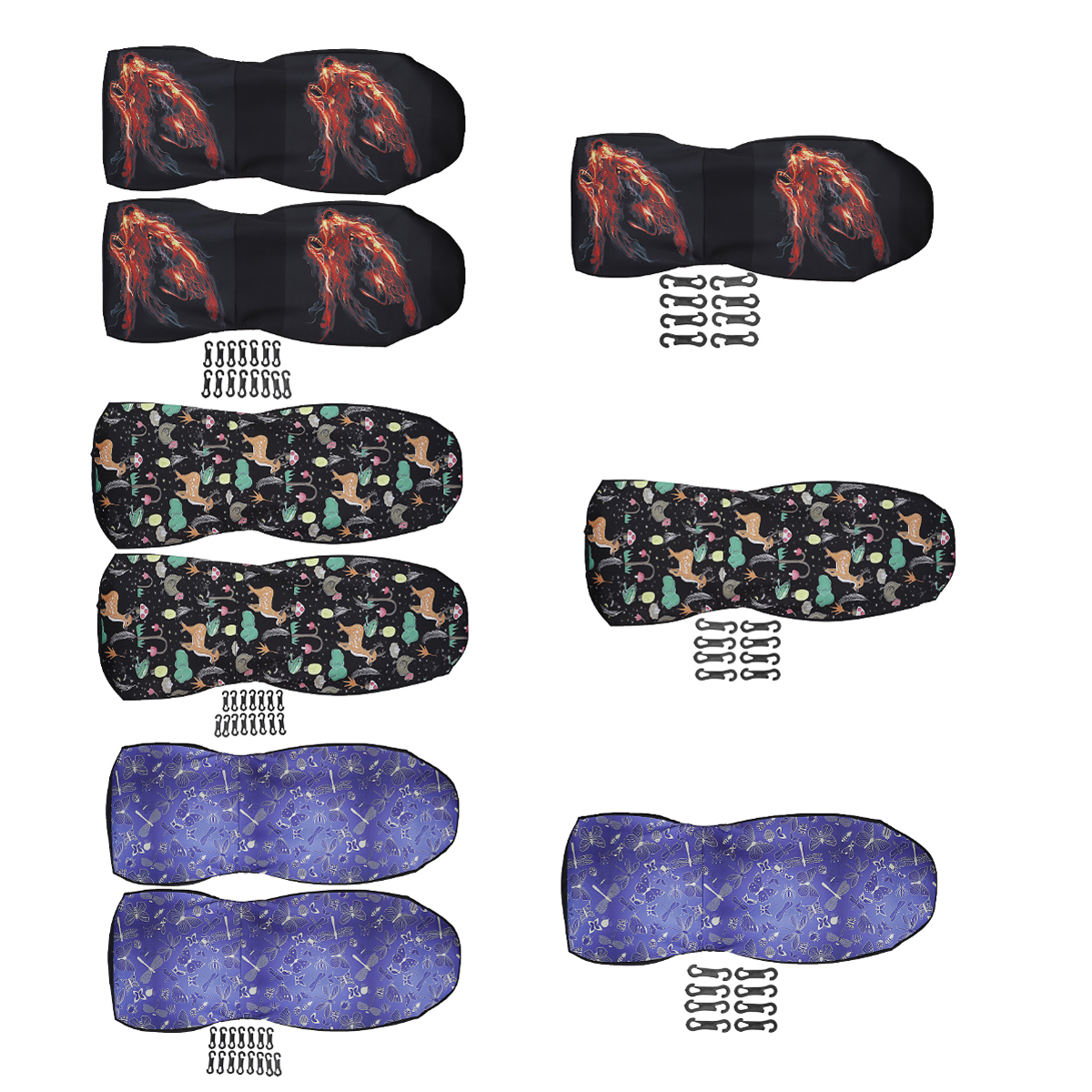 12PCS-Digital-Printing-Deer-Four-Seasons-Universal-Car-Fabric-Seat-Cover-Hooks-1732229