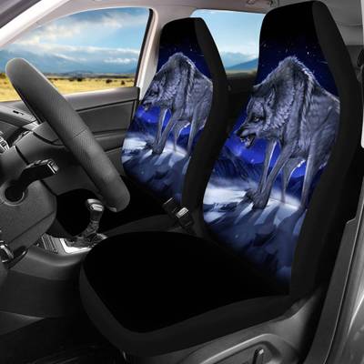 12PCS-Front-Car-Seat-Cover-Protector-Wolf-printed-Non-slip-Universal-1793972