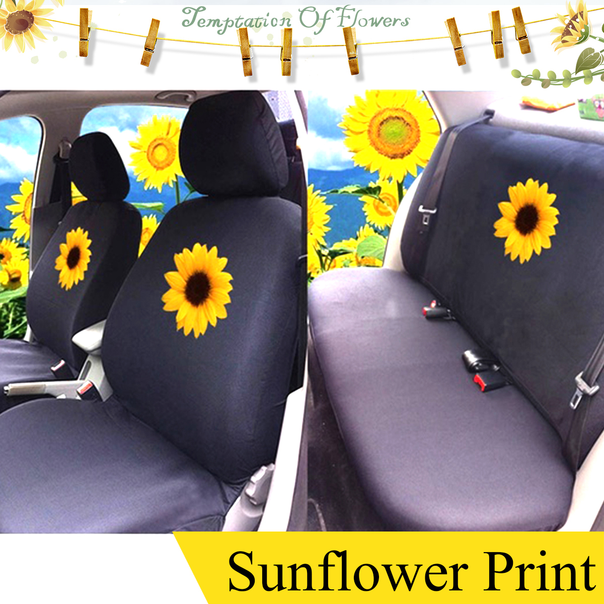 12PCS-Waterproof-Universal-Full-Set-Car-Seat-Covers-Car-Truck-Sunflower-1667831