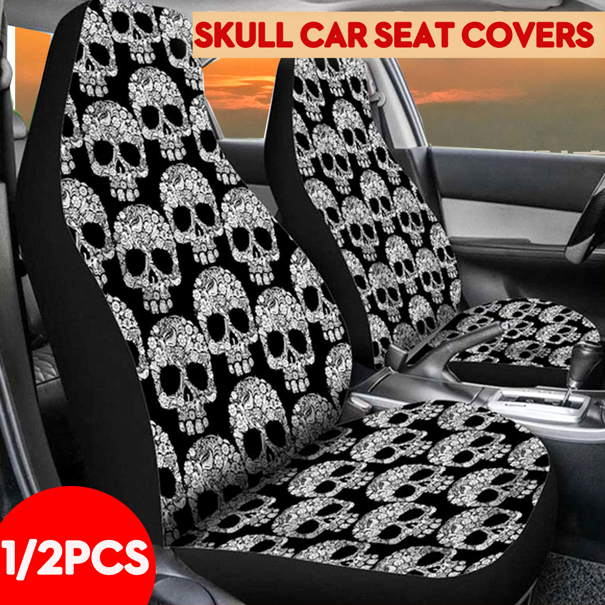 12Pcs-Skull-Print-Front-Car-Truck-Seat-Cover-Fabric-Cases-Protector-Breathable-1689430