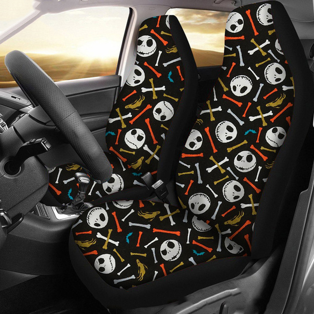 12Pcs-Skull-Printed-Universal-Car-Front-Seat-Cover-Auto-Cushion-Protector-Mat-1702013