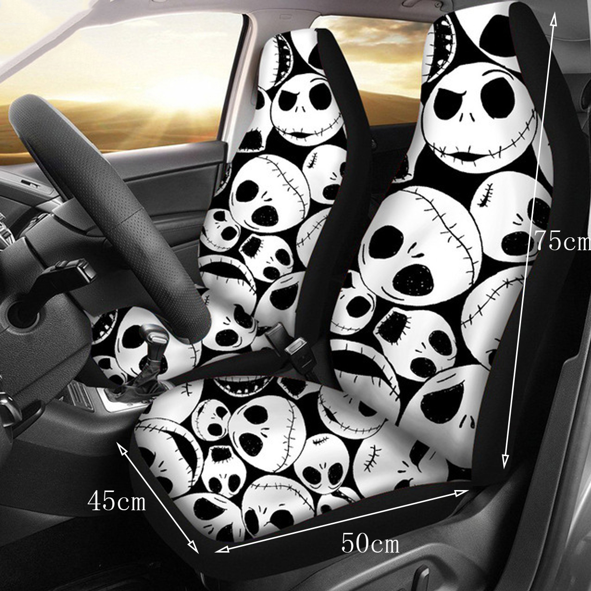 12Pcs-Skull-Printed-Universal-Car-Front-Seat-Cover-Auto-Cushion-Protector-Mat-1702013