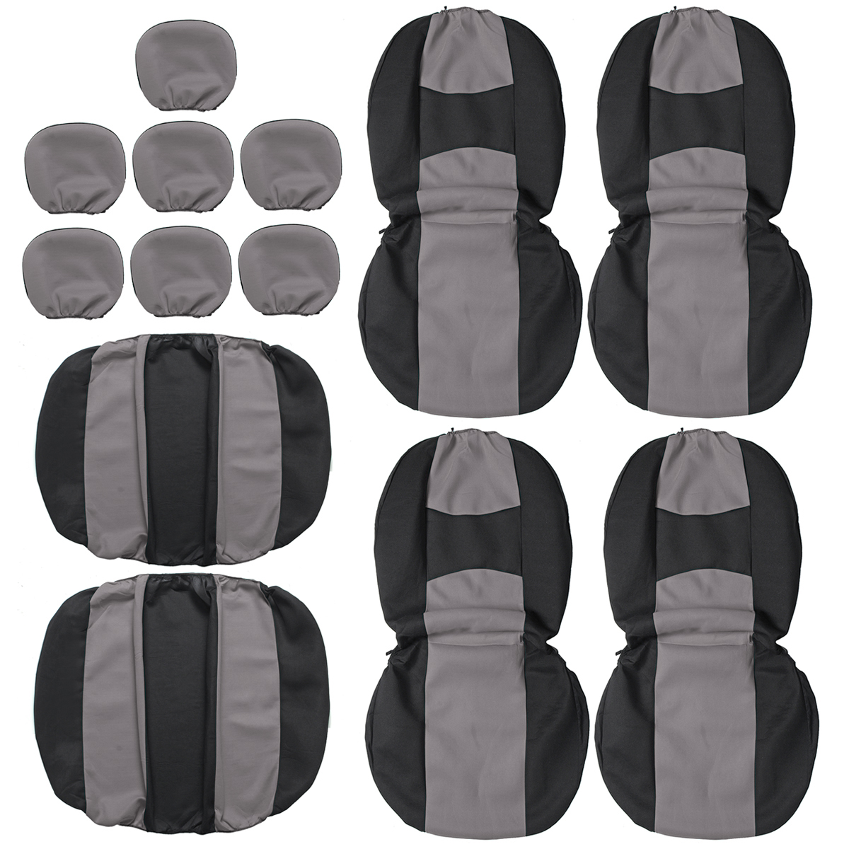 13PCS-Universal-Car-Seat-Cover-Full-Set-Front-Rear-Cushion-Mat-Protector-7-Seats-1663124