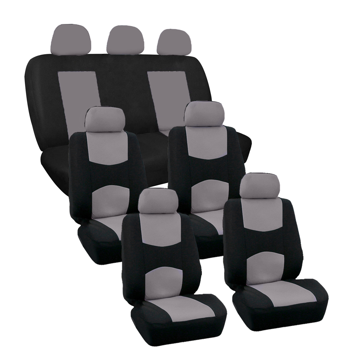 13PCS-Universal-Car-Seat-Cover-Full-Set-Front-Rear-Cushion-Mat-Protector-7-Seats-1663124