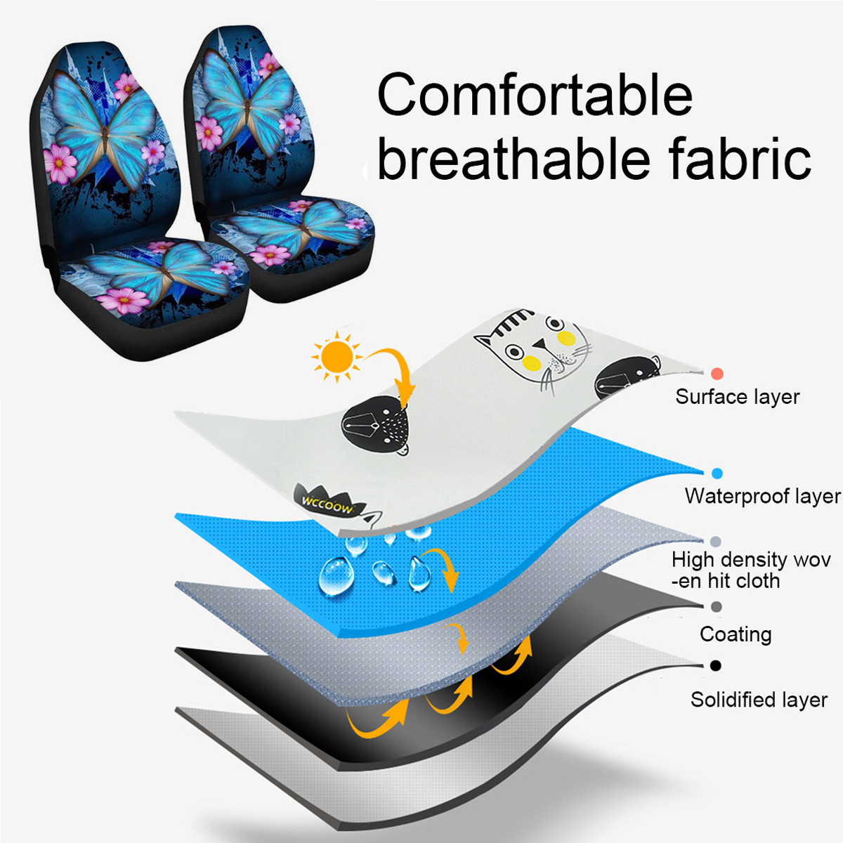 16-PCS-Car-Seat-Covers-Full-Set-Butterfly-Leather-Universal-Steering-Wheel-Cover-1818975