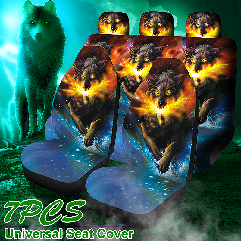 17-PCS-Universal-Car-Seat-Cover-Starry-Sky-Wolf-Design-Front--Rear-Seat-Protect-1793979