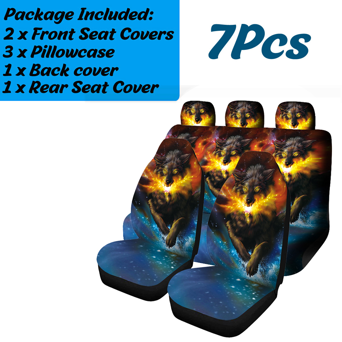 17-PCS-Universal-Car-Seat-Cover-Starry-Sky-Wolf-Design-Front--Rear-Seat-Protect-1793979