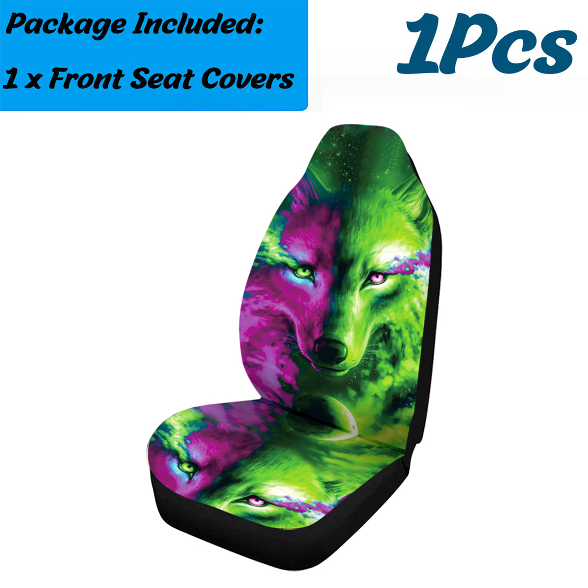 17-PCS-Universal-Car-Seat-Cover-Wolf-Green--Purple-Design-Front--Rear-Protect-1793981