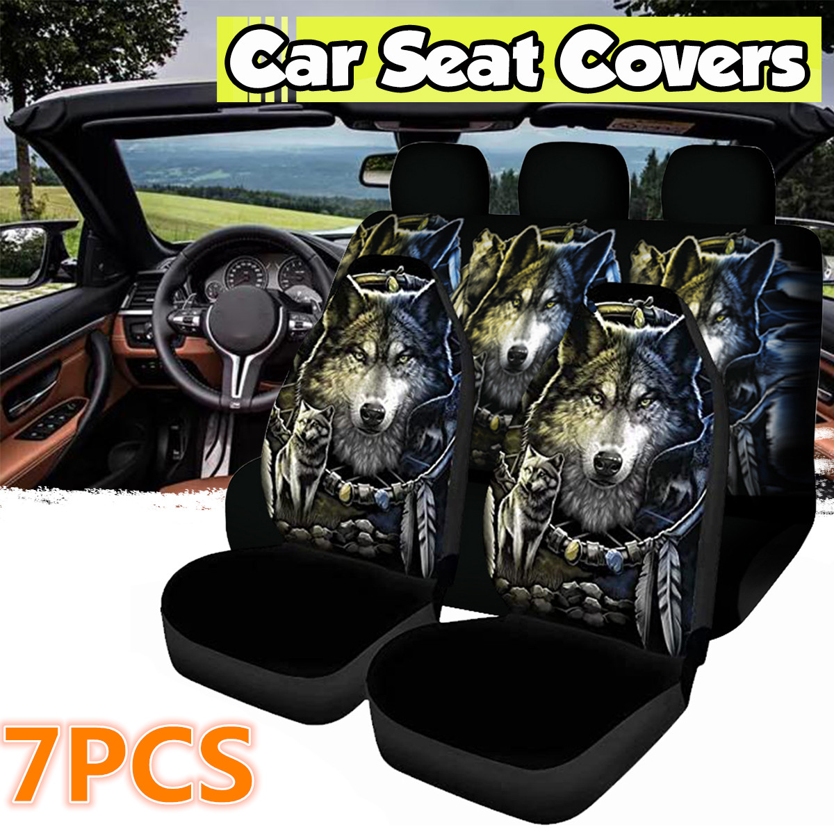 17-PCS-Universal-Car-Seat-Covers-Wolf-Feather-Design-Front-Seat-Full-Covers-1819000