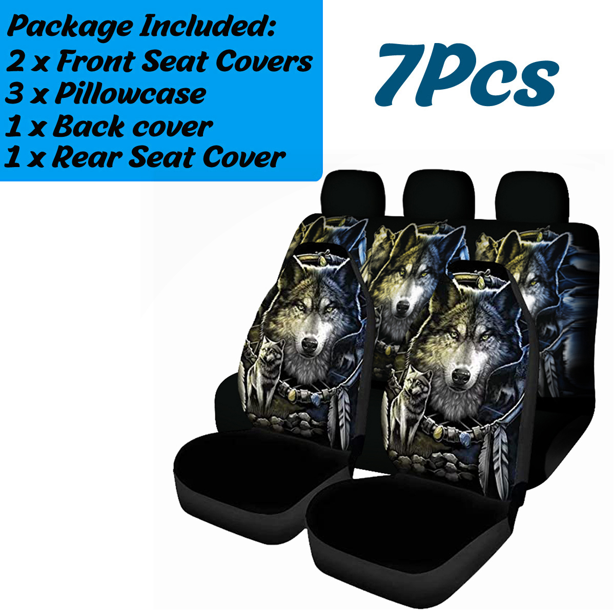 17-PCS-Universal-Car-Seat-Covers-Wolf-Feather-Design-Front-Seat-Full-Covers-1819000
