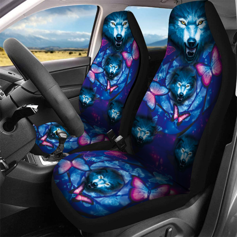 17PCS-Universal-Car-Seat-Cover-Butterfly--Wolf-Design-Front-Seat-Full-Protect-1790836