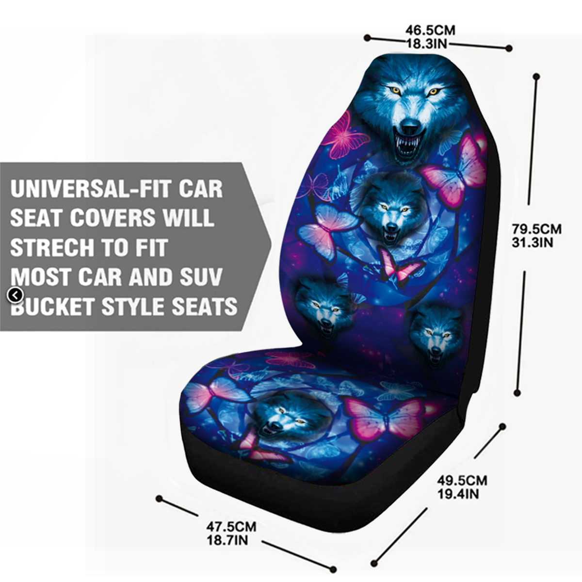 17PCS-Universal-Car-Seat-Cover-Butterfly--Wolf-Design-Front-Seat-Full-Protect-1790836