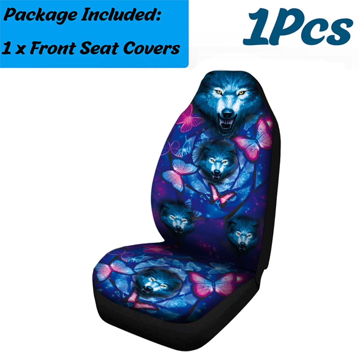 17PCS-Universal-Car-Seat-Cover-Butterfly--Wolf-Design-Front-Seat-Full-Protect-1790836