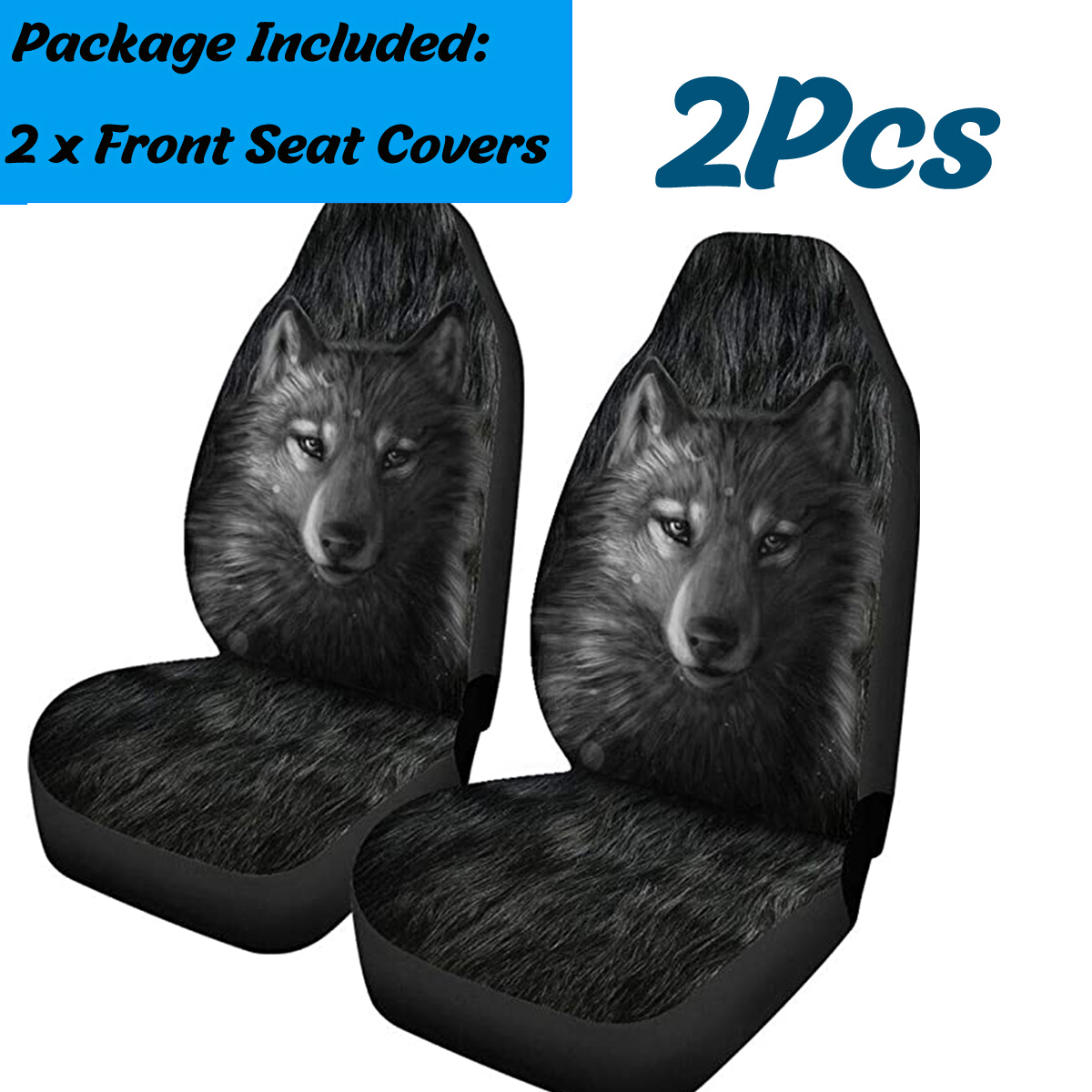 17PCS-Universal-Car-Seat-Covers-Grey-Wolf-Design-Front--Rear-Seat-Full-Covers-1818971