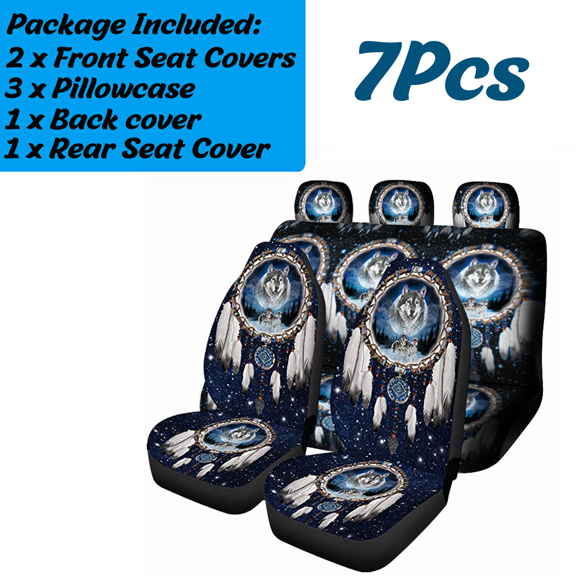 17PCS-Universal-Car-Seat-Covers-Wolf-Sky-Design-Front--Rear-Seat-Full-Covers-1818998