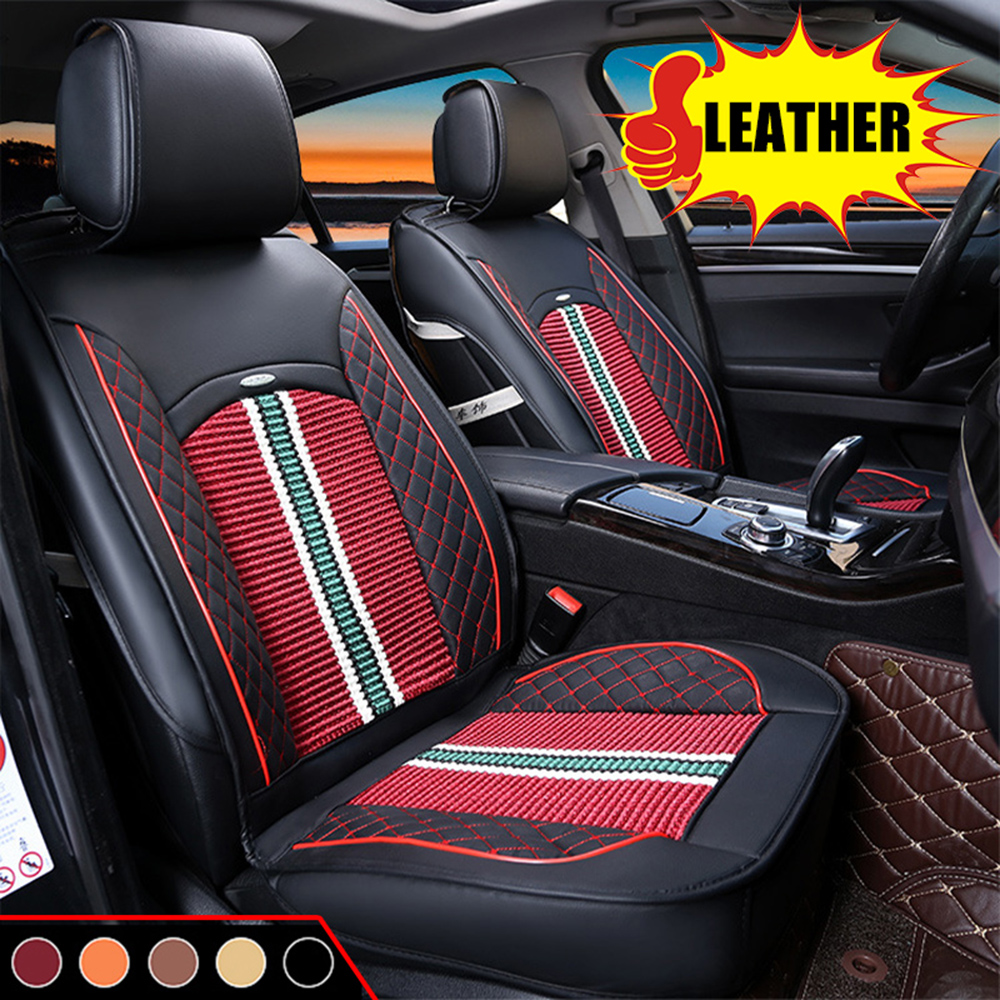 1PC-Deluxe-PU-Leather-Auto-Car-Seat-Cover-Full-Front-Cushion-Universal-1697170