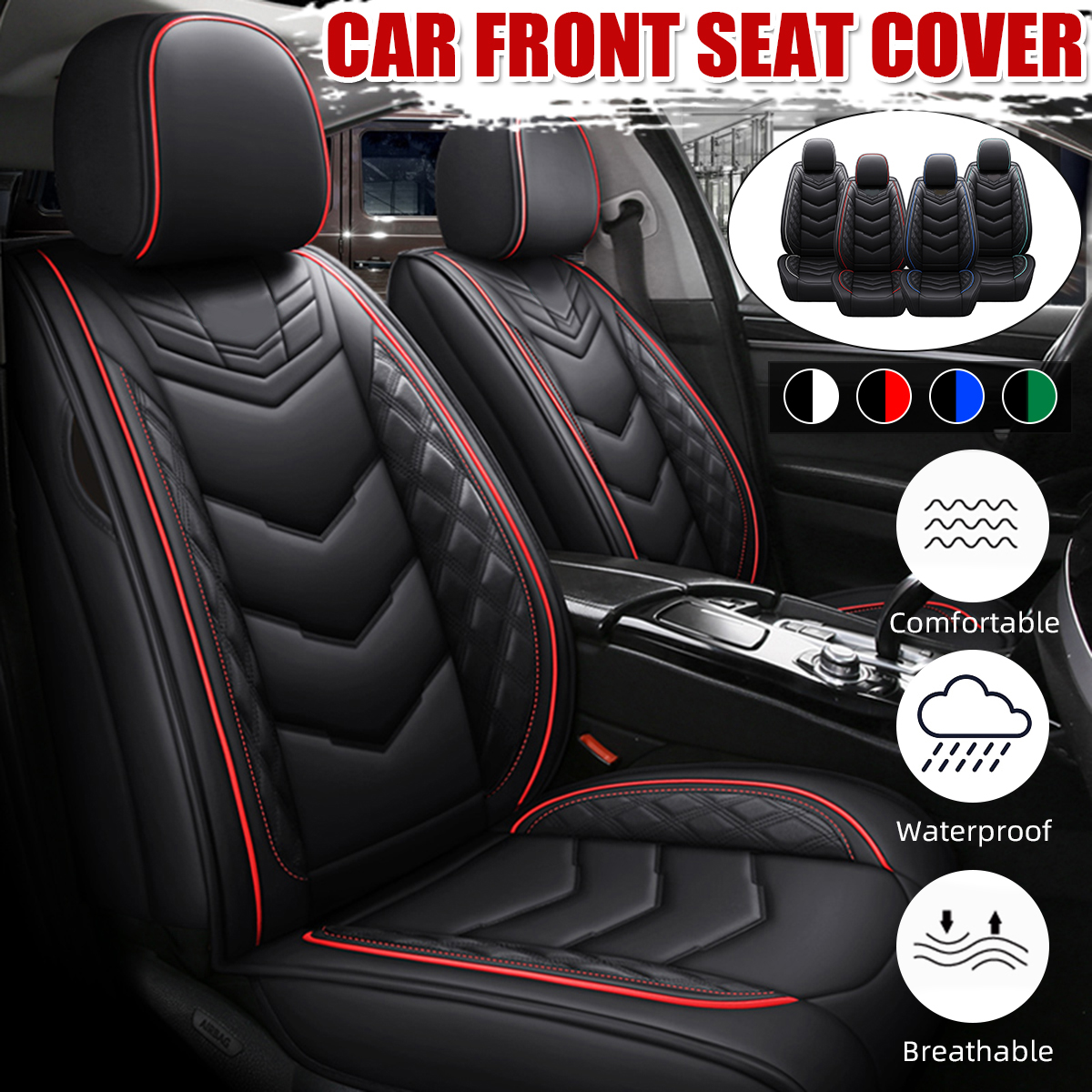 1PC-PU-Leather-Universal-Car-Auto-Front-Seat-Cushion-Pad-Protector-Waterproof-Durable-Breathable-1739807