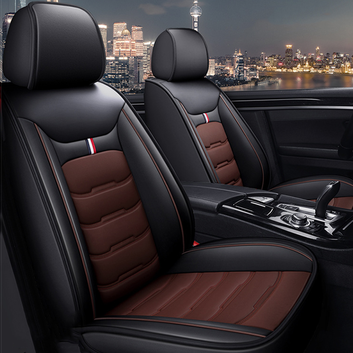 1PC-Universal-Car-SUV-Front-Seat-Cover-PU-Leather-Full-Surround-Protector-1764714