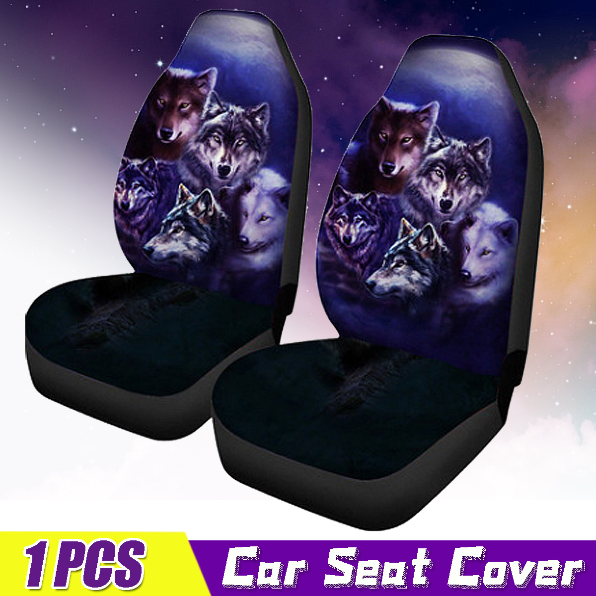 1PC-Wolf-Animal-Print-Front-Car-Seat-Cover-Universal-Polyester-Fiber-Auto-SUV-1803299