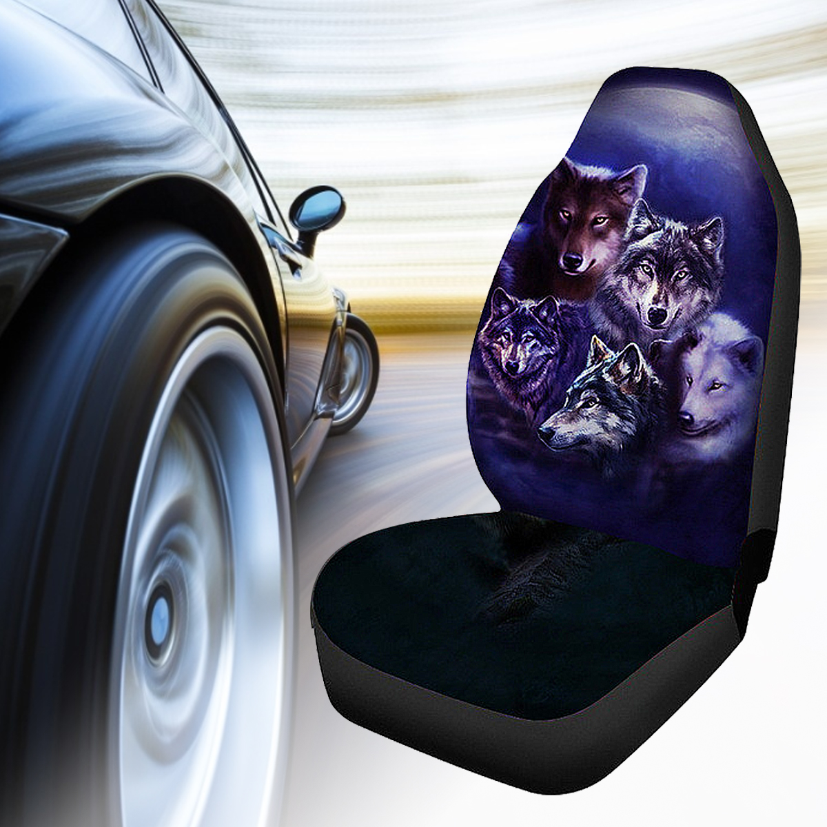 1PC-Wolf-Animal-Print-Front-Car-Seat-Cover-Universal-Polyester-Fiber-Auto-SUV-1803299