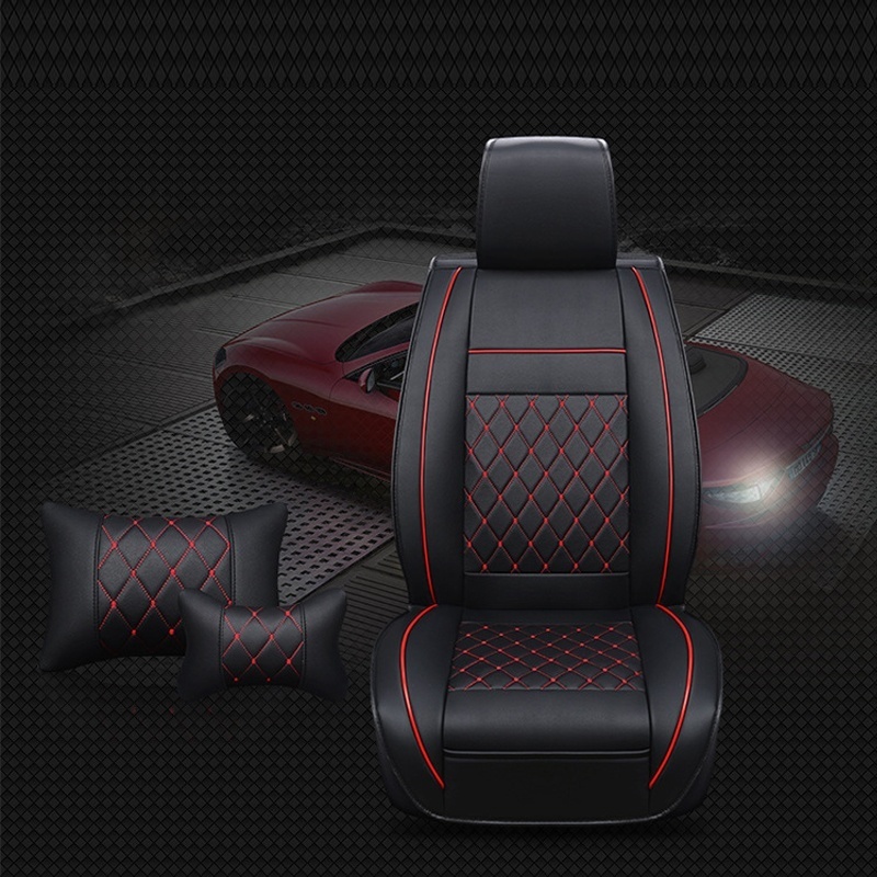1pcs-Universal-Fashionable-PU-Leather-Full-Surround-Car-Seat-Cover-Headrest-Waist-Support-Pad-1553812