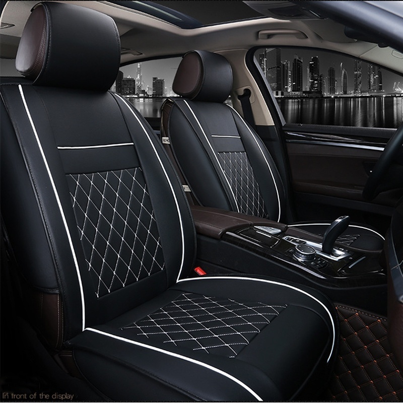 1pcs-Universal-Fashionable-PU-Leather-Full-Surround-Car-Seat-Cover-Headrest-Waist-Support-Pad-1553812