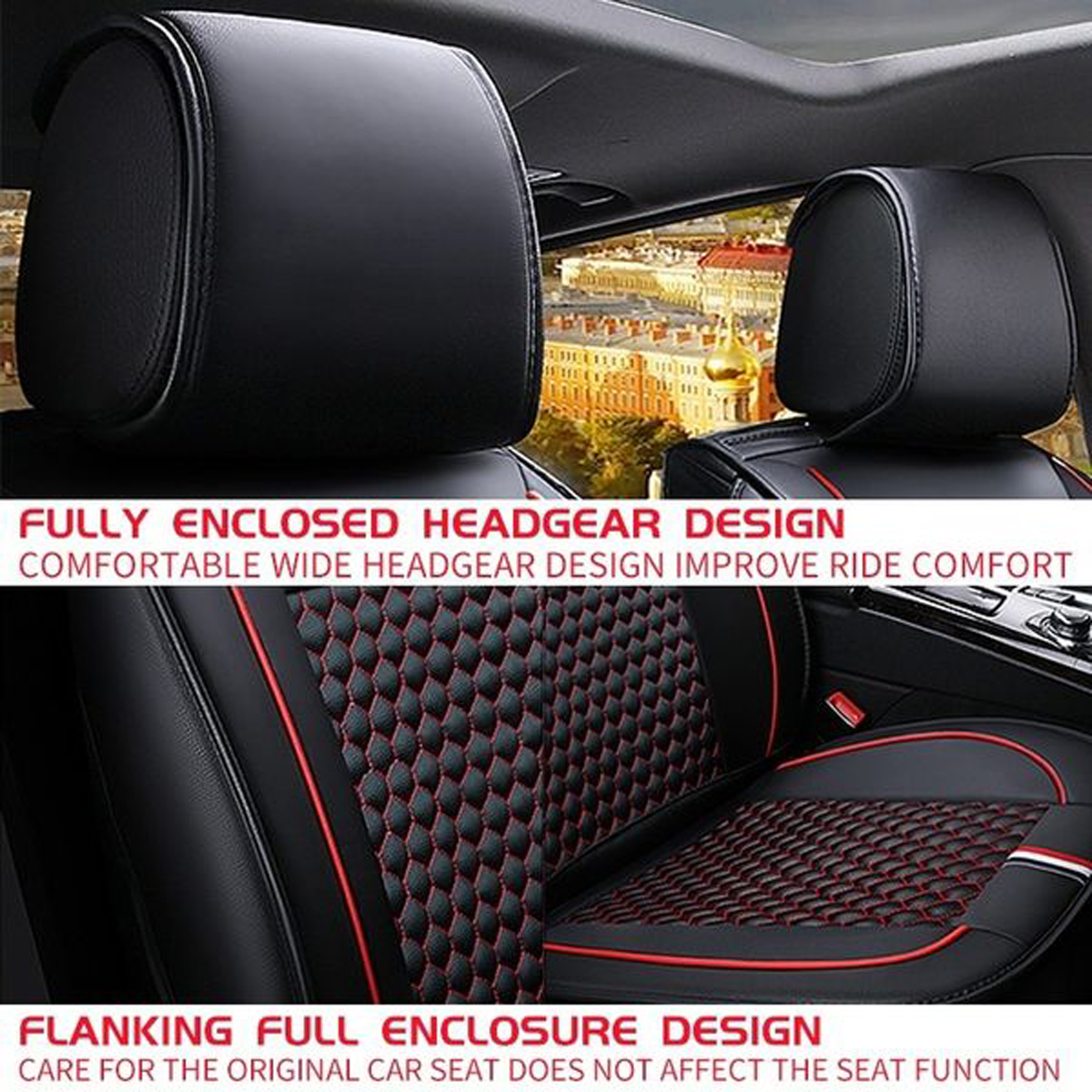 1x-Front-Car-Full-Seat-Cover-Waterproof-Dustproof-PU-Leather-Protector-Mat-Pad-1679017