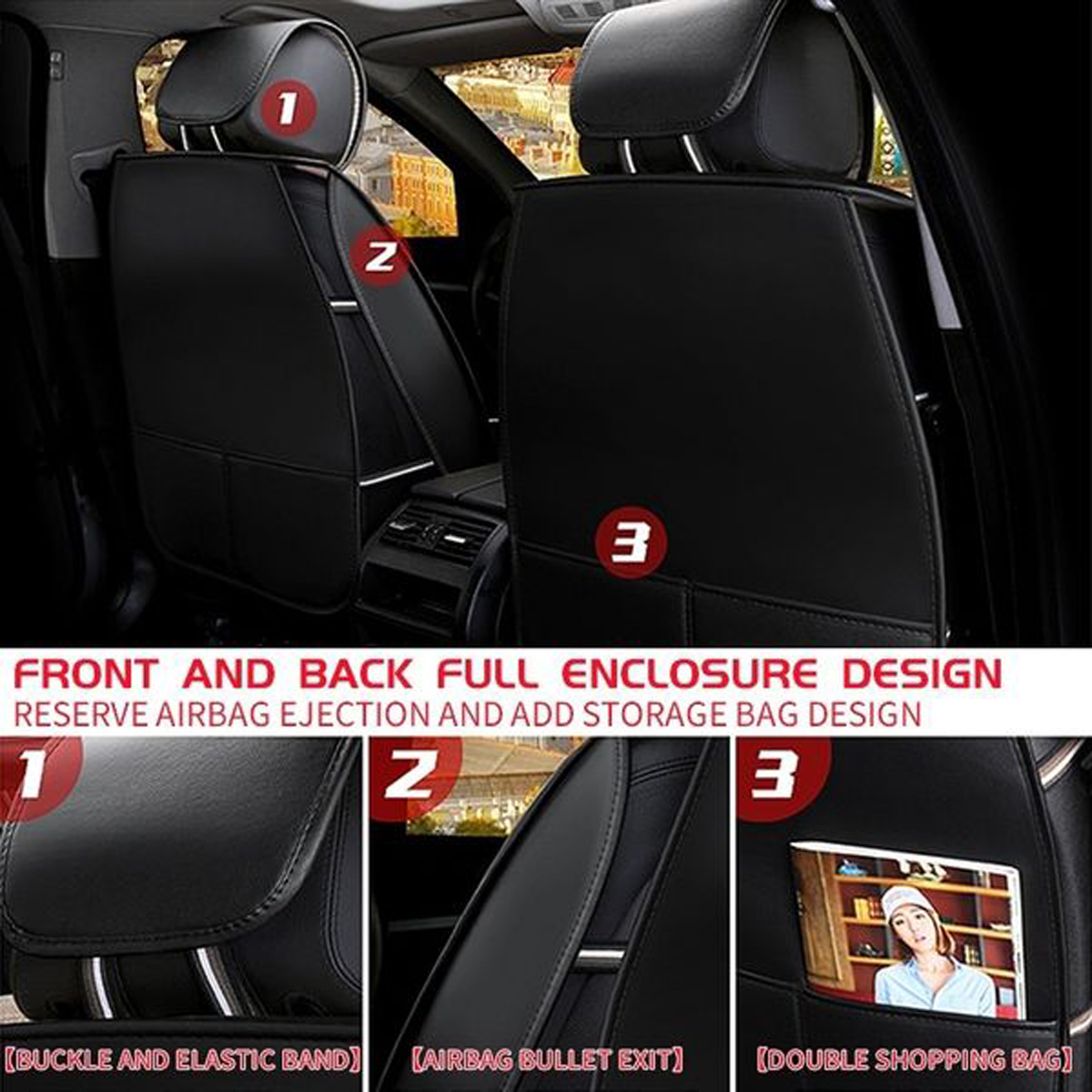 1x-Front-Car-Full-Seat-Cover-Waterproof-Dustproof-PU-Leather-Protector-Mat-Pad-1679017