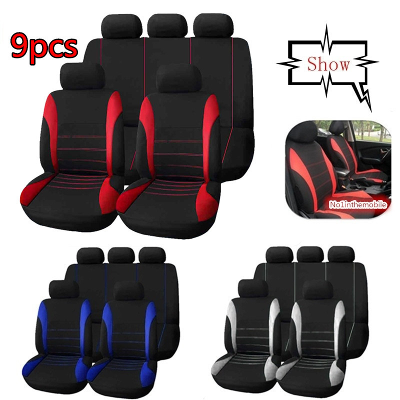 249PCS-Front-Back-Full-Car-Seat-Cover-Seat-Protection-Universal-Protectors-Polyester-1664948