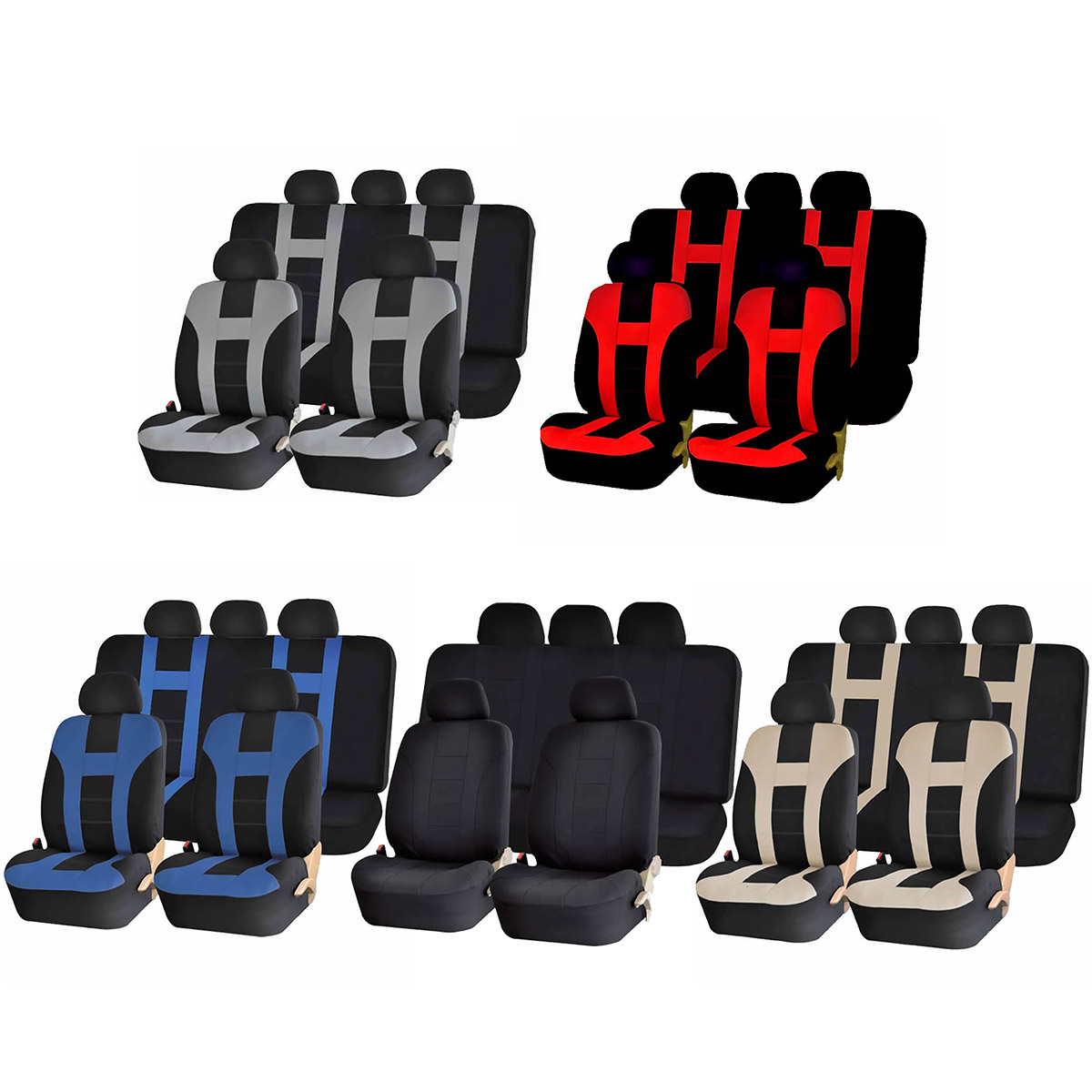 249Pcs-Car-Seat-Covers-Protectors-Universal-Washable-Full-Set-Front-Rear-1809705