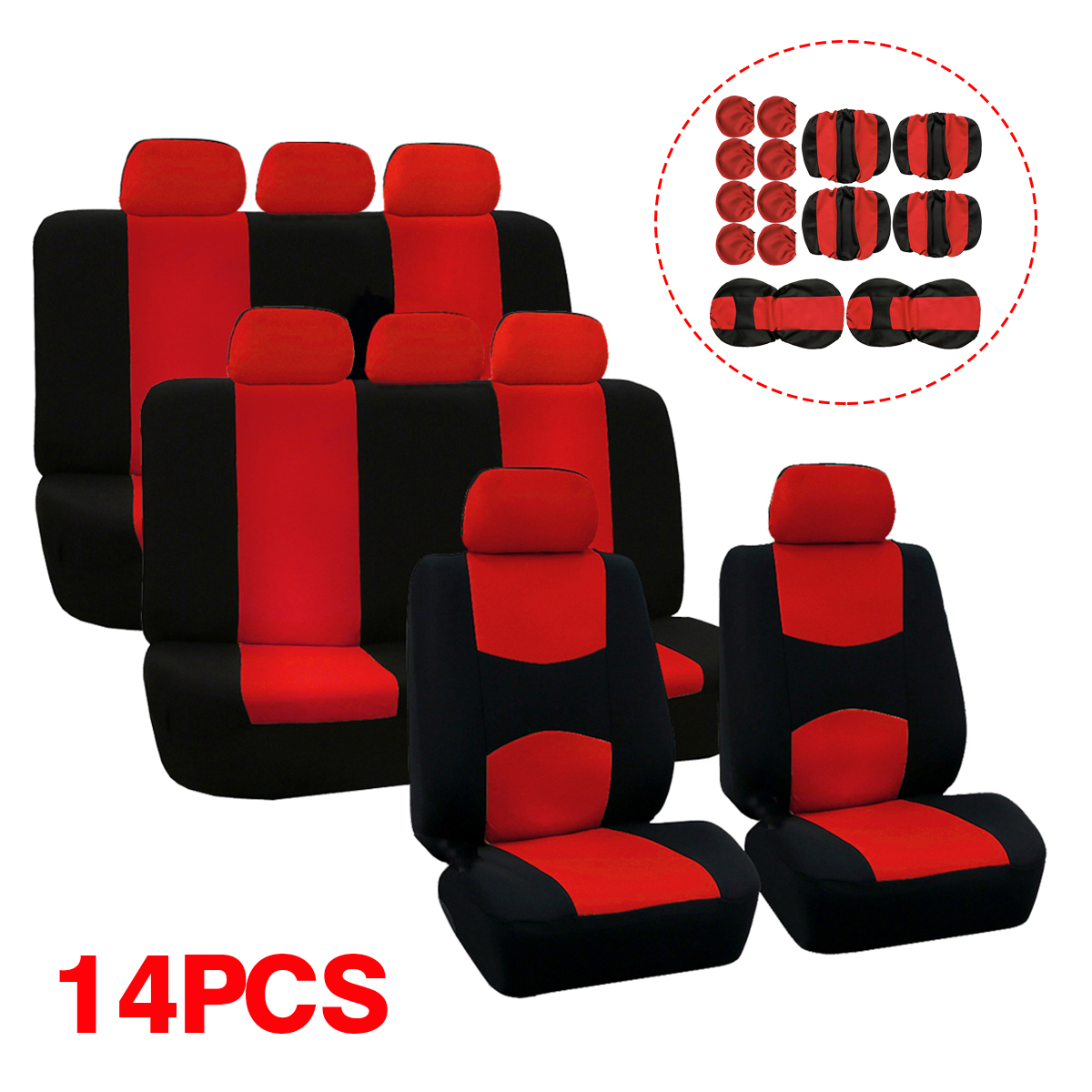 3-Row-8-Seats-14pcs-Car-Front-Rear-Seat-Cover-Protector-Cushion-Full-Set-Van-SUV-1662437