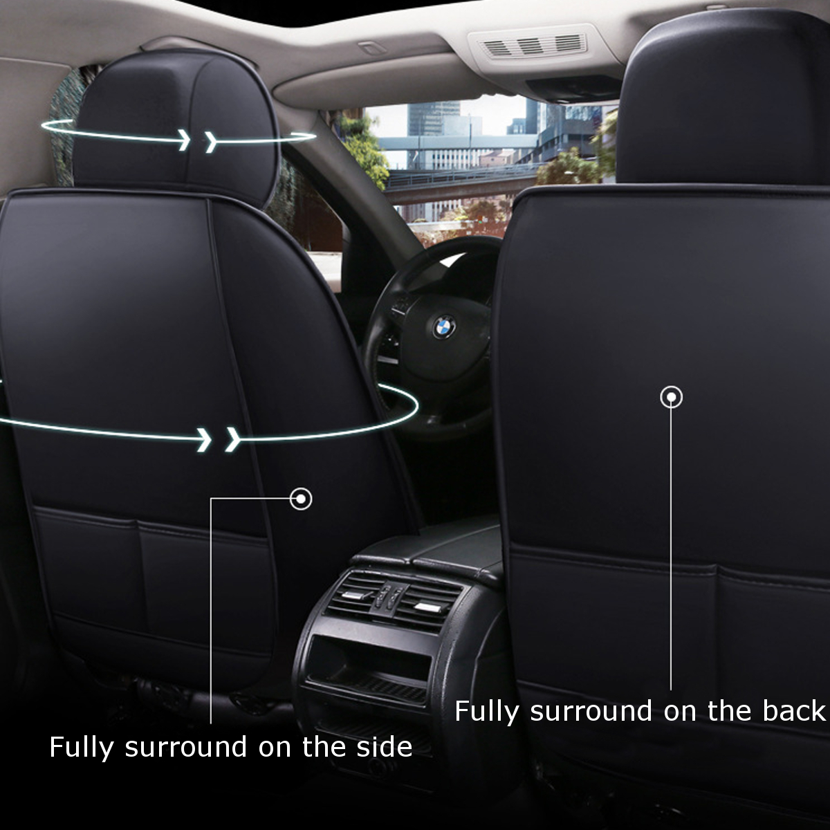 3D-Leather-Car-Seat-Cover-Full-Surround-Protection-Truck-Front-Seat-Universal-1779061