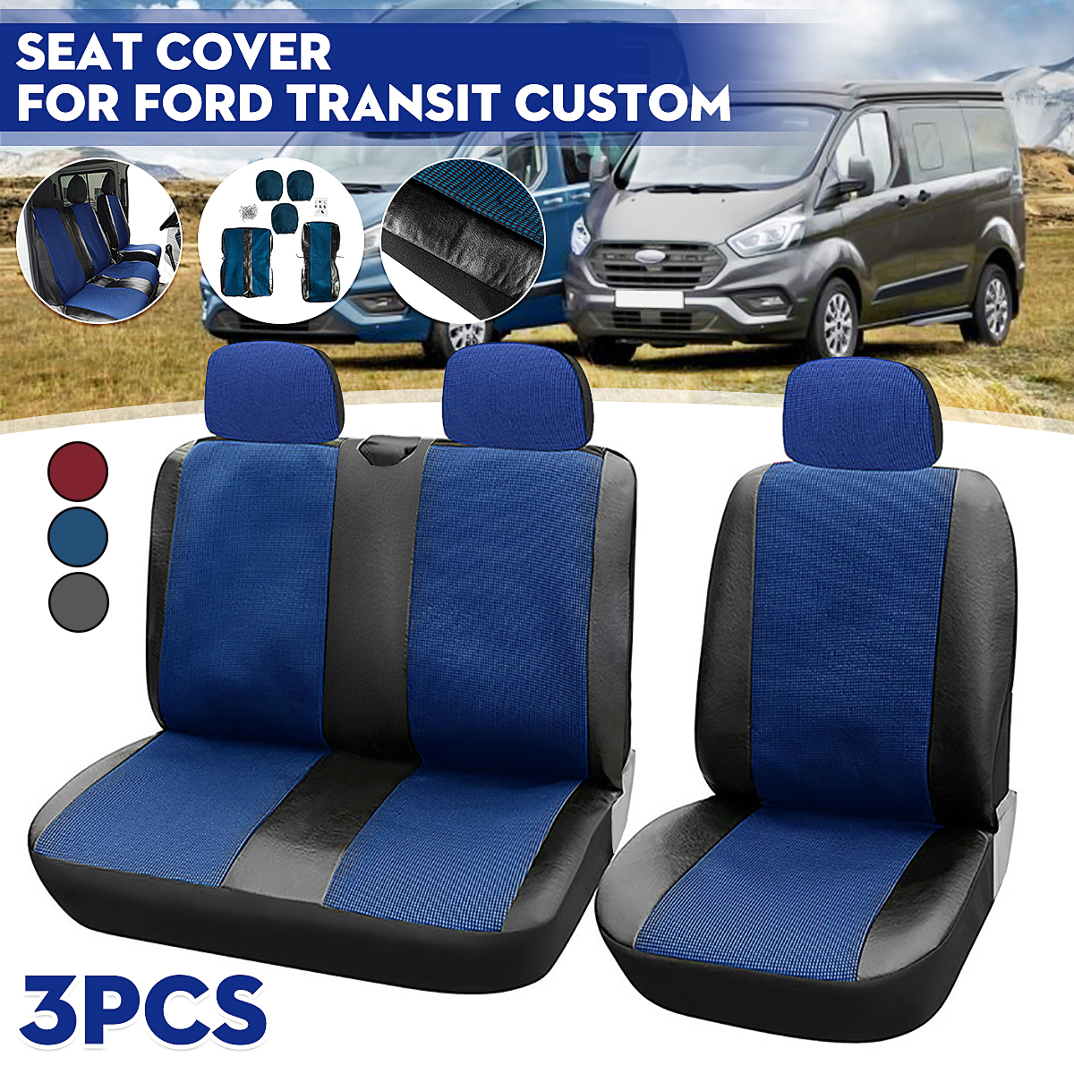 3pcs-Seat-Cover-Split-Seats-For-Ford-Transit-Custom-Van-SUV-Universal-1750140